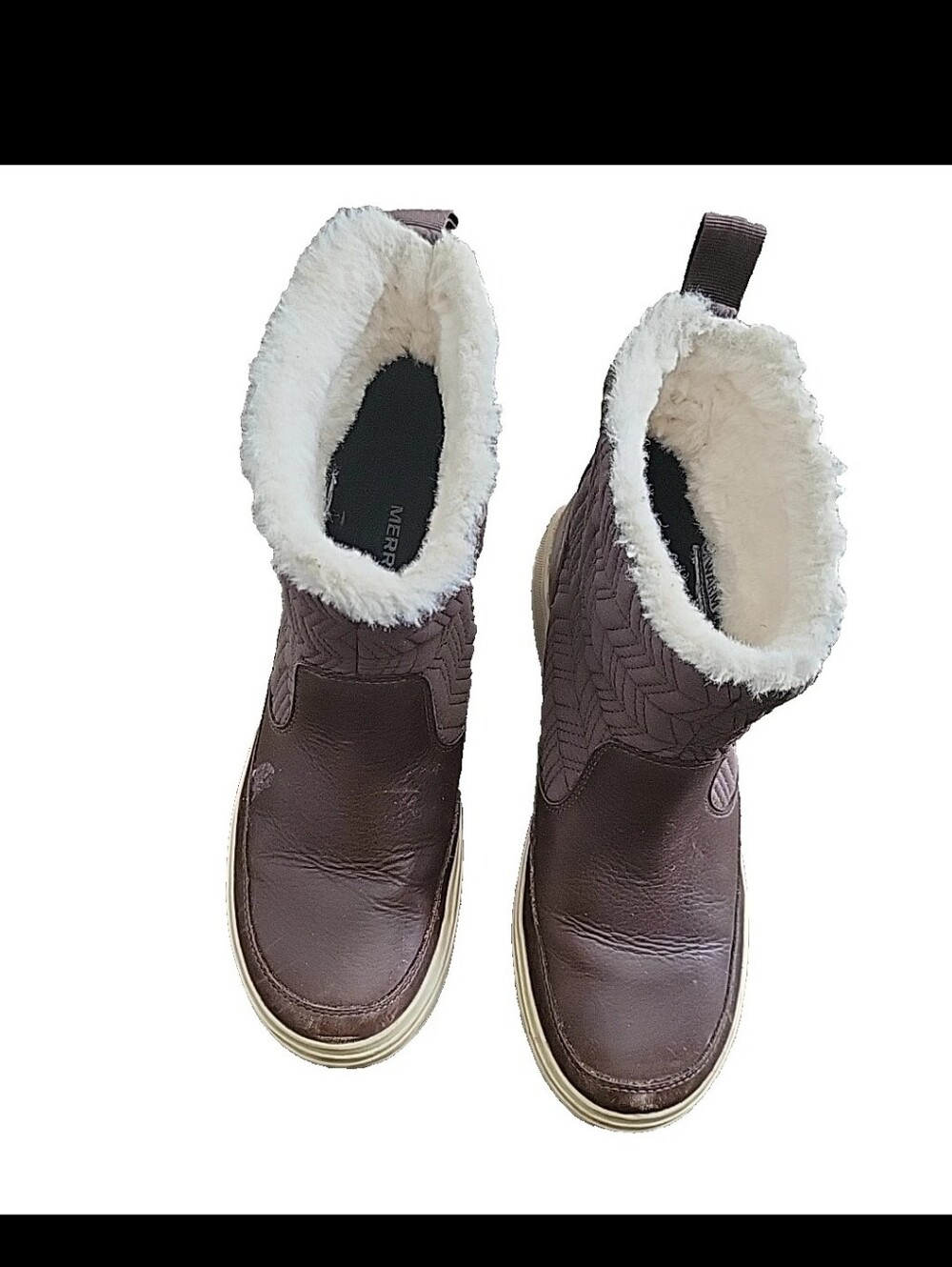 Merrell Haven Bluff  Waterproof Ankle Boots  Women Winter Boots Brown Size 9.
